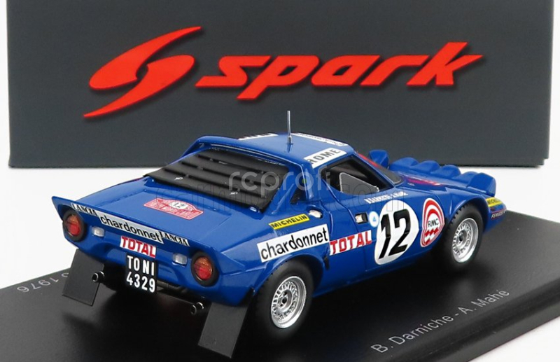 Spark-model Lancia Stratos Hf N 12 3rd Rally Montecarlo 1976 B.darniche - A.mahe 1:43 Modrá