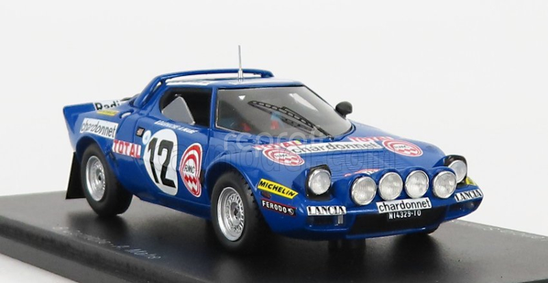 Spark-model Lancia Stratos Hf N 12 3rd Rally Montecarlo 1976 B.darniche - A.mahe 1:43 Modrá