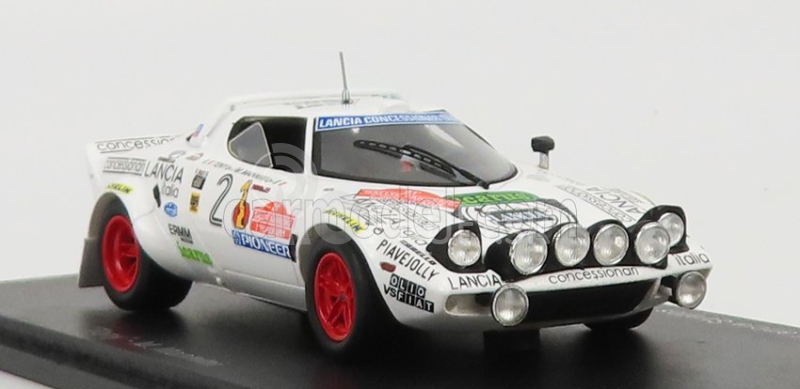 Spark-model Lancia Stratos Hf N 2 Winner Rally Sanremo 1979 M.mannini - Tony 1:43 White