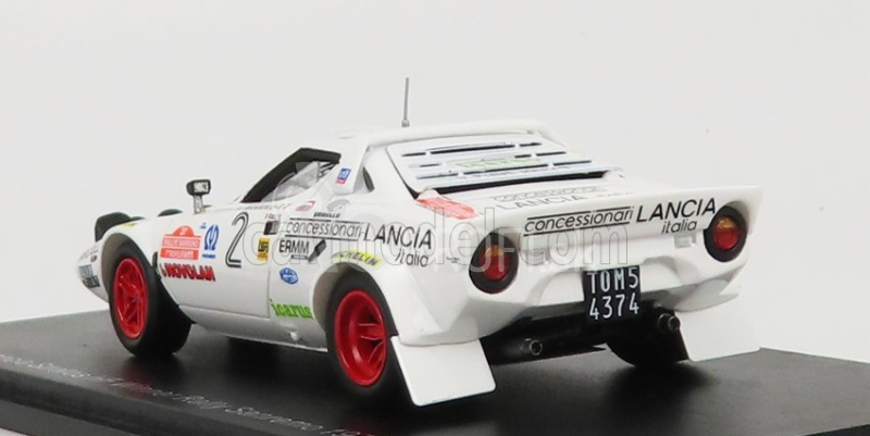 Spark-model Lancia Stratos Hf N 2 Winner Rally Sanremo 1979 M.mannini - Tony 1:43 White