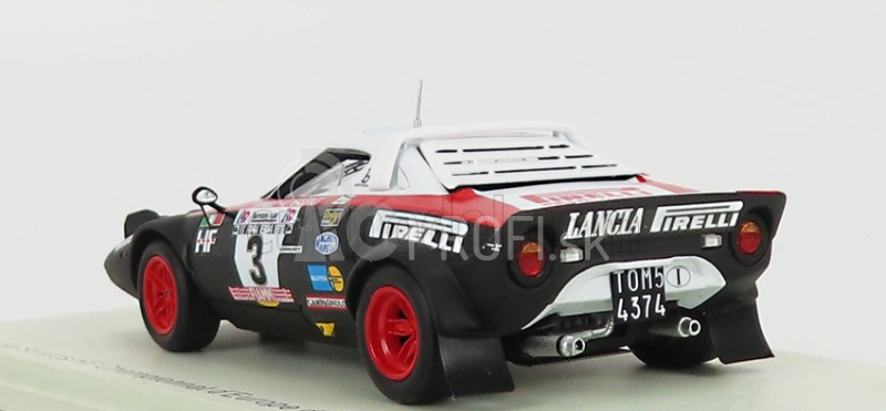 Spark-model Lancia Stratos Hf N 3 European Rally Championship 1978 T.carello - M.perissinot 1:43 Biela červená čierna