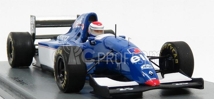 Spark-model Ligier F1 Js39b N 25 French Gp 1994 Eric Bernard 1:43 Modrá biela