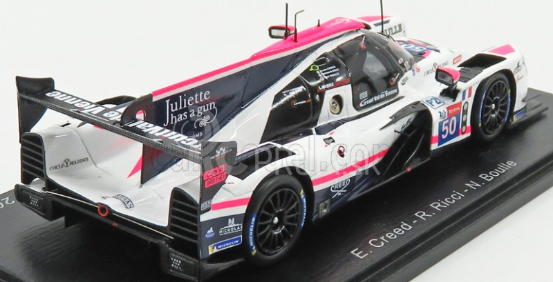 Spark-model Ligier Js P217 Gibson Gk428 4.2l V8 Team Larbre Competition N 50 24h Le Mans 2019 E.creed - R.ricci - N.boulle 1:43 White Black