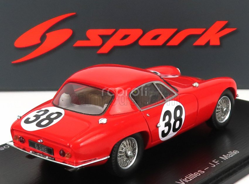 Spark-model Lotus Elite Coventry Climax Team Equipe Los Amigos N 38 24h Le Mans 1959 J.c.vidilles - J.f.malle 1:43 Red