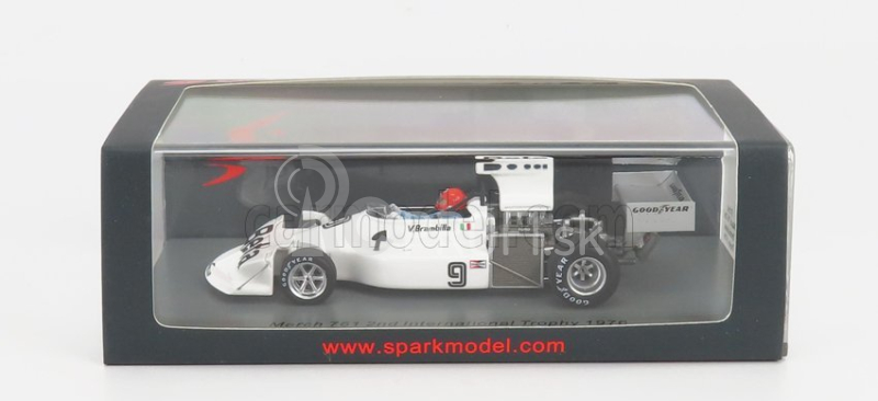 Spark-model March F1 761 N 9 2nd International Trophy 1976 V.brambilla 1:43 Biela