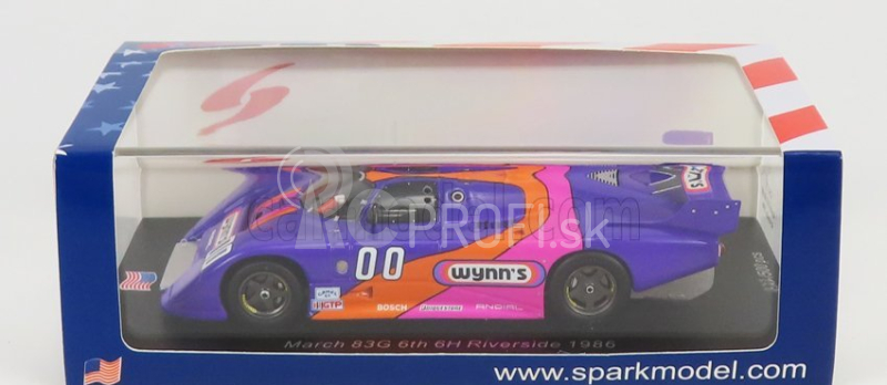 Spark-model marec 83g N 00 6h Riverside 1986 J.adams - J.hotchkis 1:43 Fialová