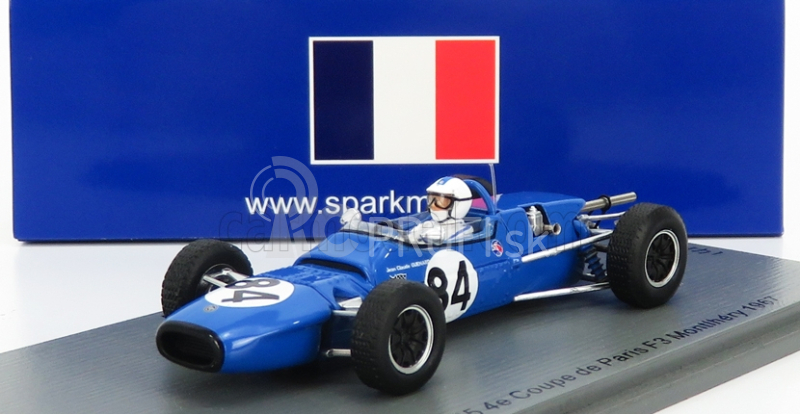 Spark-model Matra F3 Ms5 N 84 4. F3 Paris Montlhery Cup 1967 J.c.guenard 1:43 Modrá