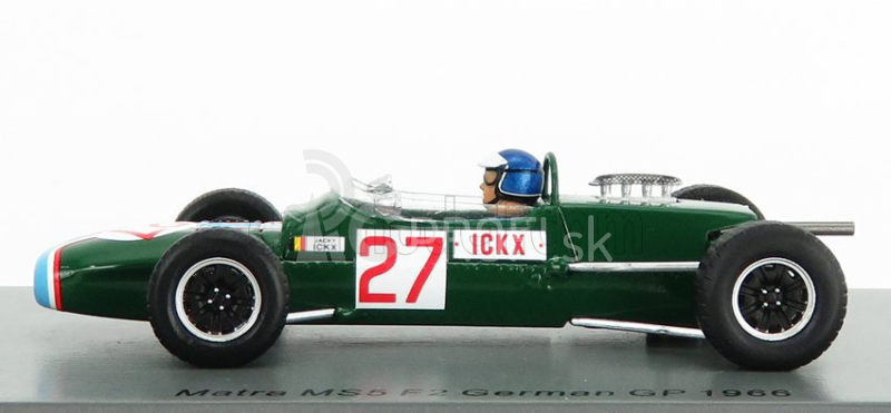 Spark-model Matra simca F1 Ms5 N 27 Germany Gp 1966 J.icks 1:43 Zelená