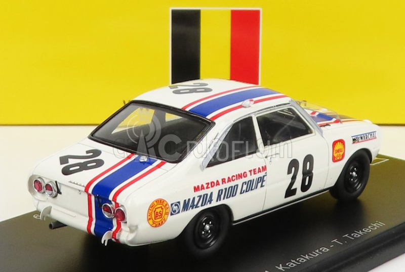 Spark-model Mazda R100 M10a N 28 24h Spa 1969 M.katakura - T.takechi 1:43 White Blue