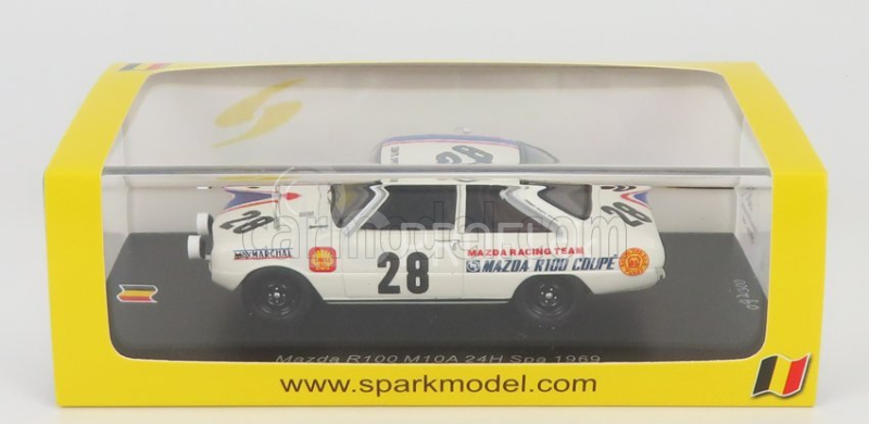 Spark-model Mazda R100 M10a N 28 24h Spa 1969 M.katakura - T.takechi 1:43 White Blue