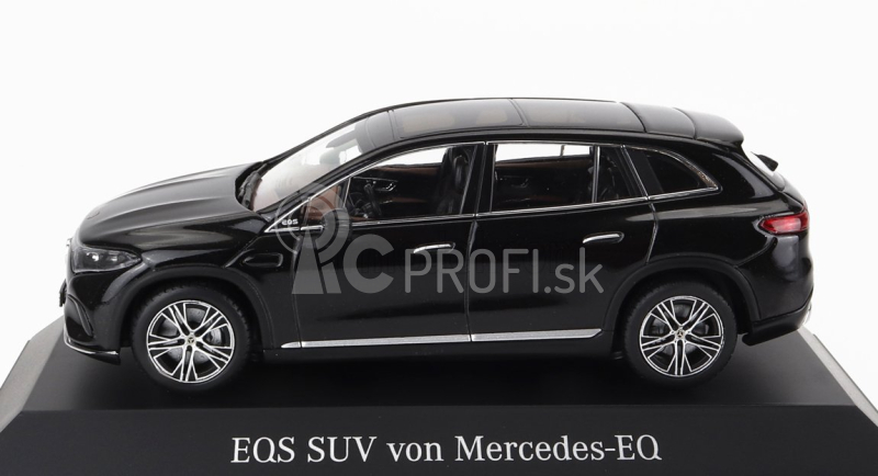 Spark-model Mercedes Benz Eqs Suv (x296) Von Mercedes-eq 2022 1:43 Black