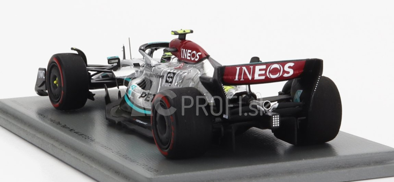 Spark-model Mercedes gp F1 W13e Team Mercedes-amg Petronas F1 N 44 2nd Brazilian Gp 2022 Lewis Hamilton 1:43 Silver Green