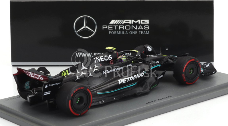 Spark-model Mercedes gp F1 W14 Team Mercedes-amg Petronas Formula One N 44 3rd British Gp 2023 Lewis Hamilton 1:43 Matt Black