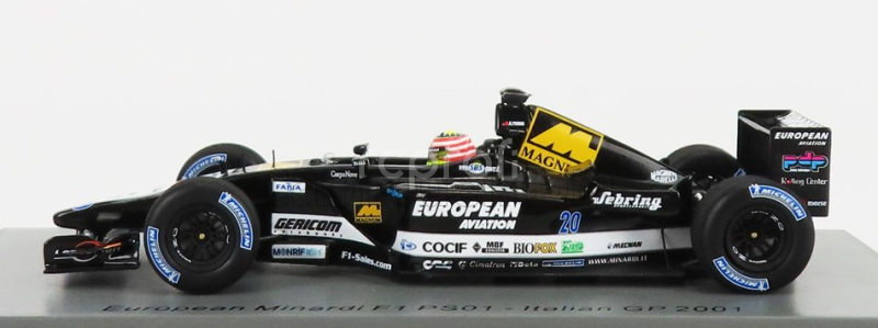 Spark-model Minardi F1 Ps01 Team European N 20 Season 2001 Alexander Yoong 1:43 Black White