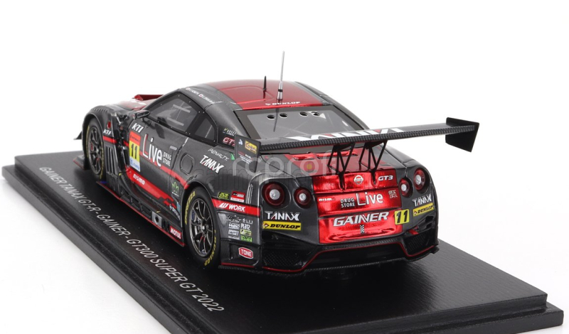 Spark-model Nissan Gt-r Team Gainer Tanax N 11 Gt300 Super Gt 2022 H.yasuda - K.ishikawa 1:43 Red Grey