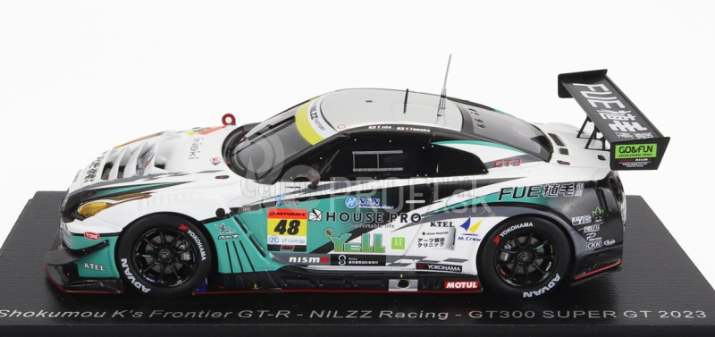 Spark-model Nissan Gt-r Team Nilzz Racing N 48 Gt300 Class Super Gt 2023 T.ida - Y.tanaka - T.sanada 1:43 Bielo-zelená