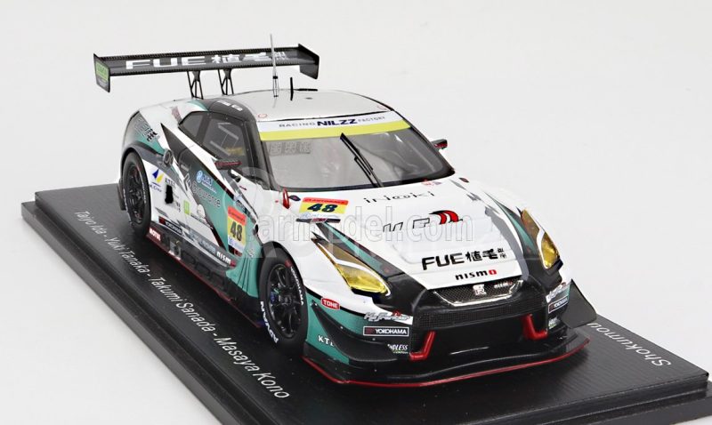 Spark-model Nissan Gt-r Team Nilzz Racing N 48 Gt300 Class Super Gt 2023 T.ida - Y.tanaka - T.sanada 1:43 Bielo-zelená