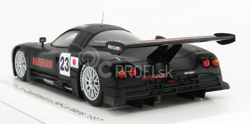 Spark-model Nissan R390 Gt1 3.5l Turbo N 23 Predkvalifikácia 24h Le Mans 1997 K.hoshino - E.comas - M.kageyama 1:43 Black