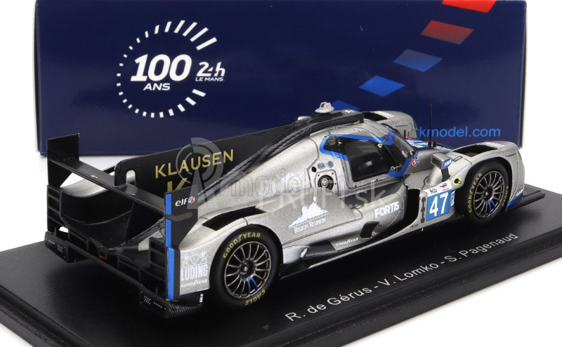 Spark-model Oreca 07 Gibson Gk428 4.2l V8 Team Cool Racing N 47 24h Le Mans 2023 R.de Gerus - V.lomko - S.pagenaud 1:43 Sivá Biela Čierna