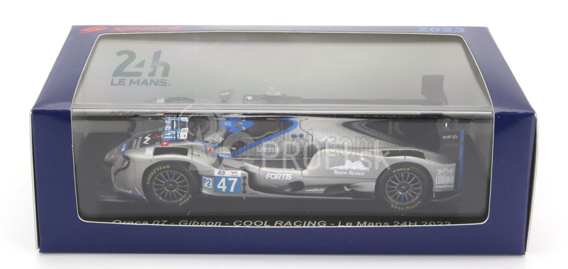 Spark-model Oreca 07 Gibson Gk428 4.2l V8 Team Cool Racing N 47 24h Le Mans 2023 R.de Gerus - V.lomko - S.pagenaud 1:43 Sivá Biela Čierna