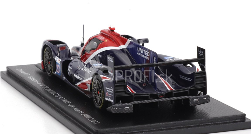 Spark-model Oreca 07 Gibson Gk428 4.2l V8 Team United Autosports N 23 24h Le Mans 2023 T.blomqvist - O.jarvis - J.pierson 1:43 Blue Red