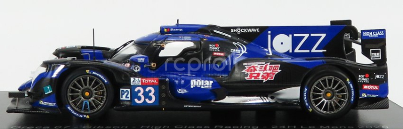 Spark-model Oreca 07 Gibson Team High Class Racing N 33 24h Le Mans 2020 A.fjordbach - M.patterson - K.yamashita 1:43 Modrá