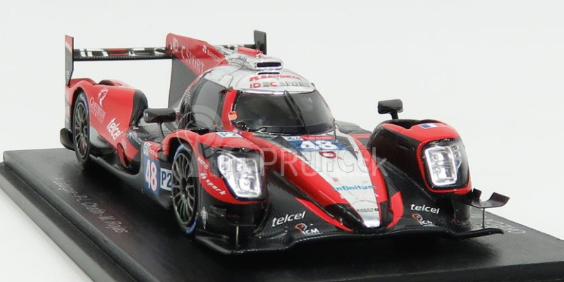 Spark-model Oreca 07 Gibson Team Idec Sport Racing N 48 24h Le Mans 2018 P.lafargue -p.l.chatin - M.rojas 1:43 Červená