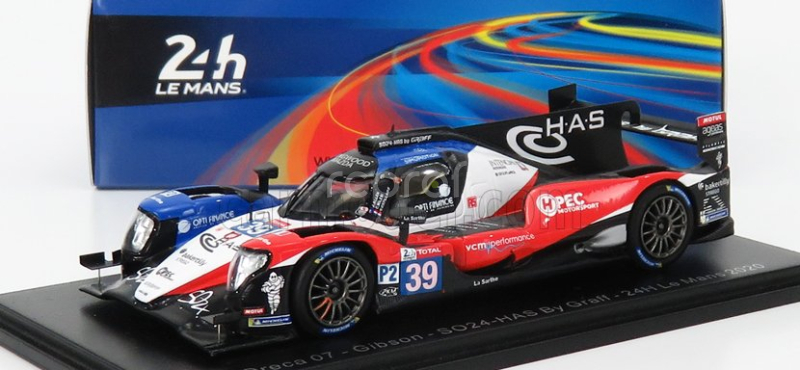 Spark-model Oreca 07 Gibson Team So24-has By Graff N 39 24h Le Mans 2020 J.allen - V.capillaire - C.milesi 1:43 Modrá červená biela