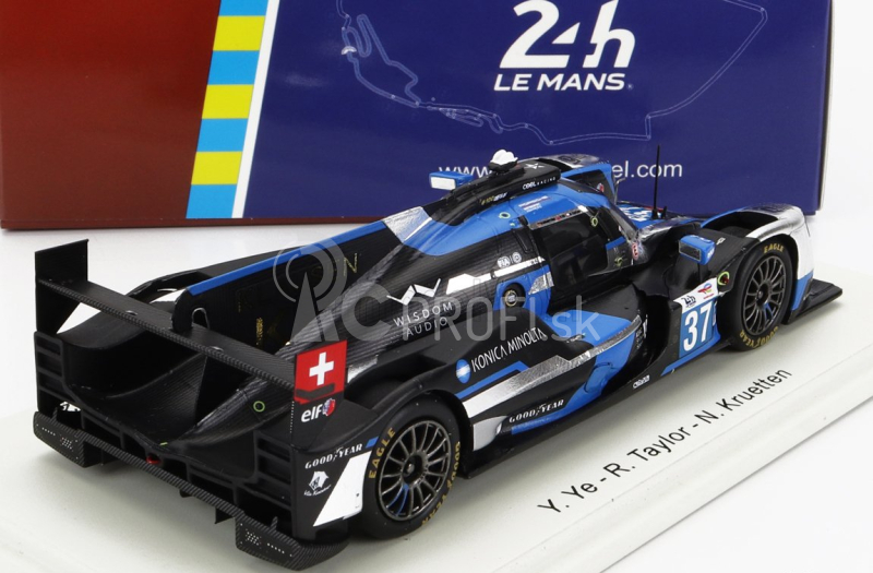 Spark-model Oreca Gibson 07 Gk428 4.2l V8 Team Cool Racing N 37 24h Le Mans 2022 Y.ye - R.taylor - N.krutten 1:43 Black Blue Silver