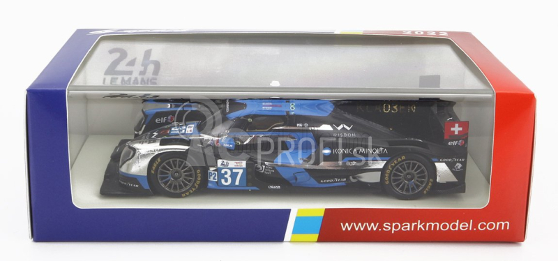 Spark-model Oreca Gibson 07 Gk428 4.2l V8 Team Cool Racing N 37 24h Le Mans 2022 Y.ye - R.taylor - N.krutten 1:43 Black Blue Silver