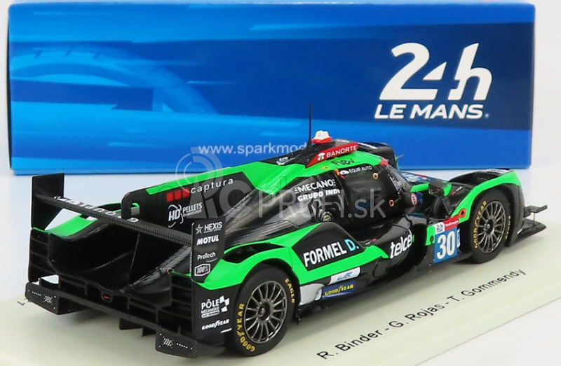 Spark-model Oreca Gibson 07 Gk428 4.2l V8 Team Duqueine N 30 24h Le Mans 2021 R.binder - T.gommendy - M.rojas 1:43 Zelená čierna