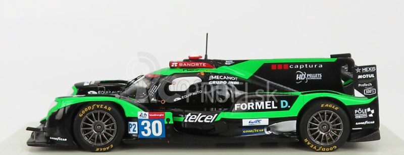 Spark-model Oreca Gibson 07 Gk428 4.2l V8 Team Duqueine N 30 24h Le Mans 2021 R.binder - T.gommendy - M.rojas 1:43 Zelená čierna