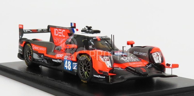 Spark-model Oreca Gibson 07 Gk428 4.2l V8 Team Idec Sport N 48 24h Le Mans 2021 P.loup Chatin - P.lafargue - P.pilet 1:43 Čierna sivá červená