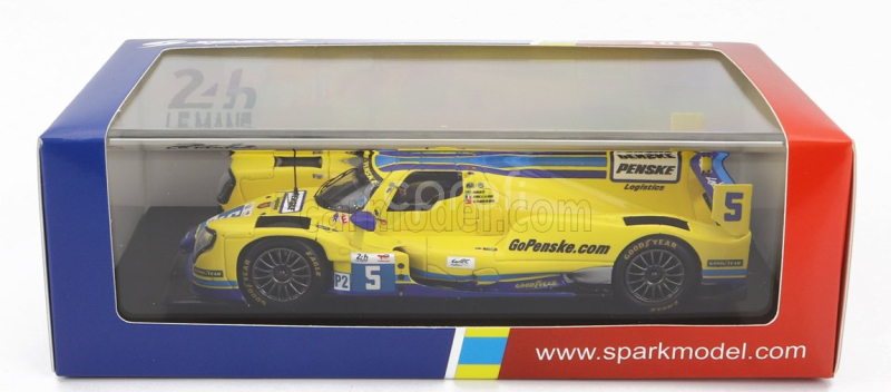 Spark-model Oreca Gibson 07 Gk428 4.2l V8 Team Penske N 5 24h Le Mans 2022 D.cameron - E.collard - F.nasr 1:43 Žltá