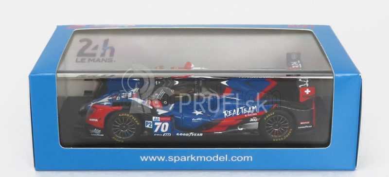 Spark-model Oreca Gibson 07 Gk428 4.2l V8 Team Realtime Racing N 70 3. Lmp2 Pro Am Class 24h Le Mans 2021 L.duval - E.garcia - N.nato 1:43 Modrá červená