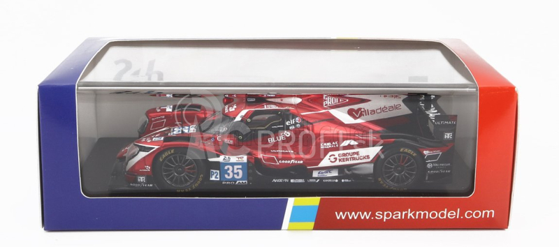 Spark-model Oreca Gibson 07 Gk428 4.2l V8 Team Ultimate N 35 24h Le Mans 2022 J.b.lahaye - M.lahaye - F.heriau 1:43 Červená Biela