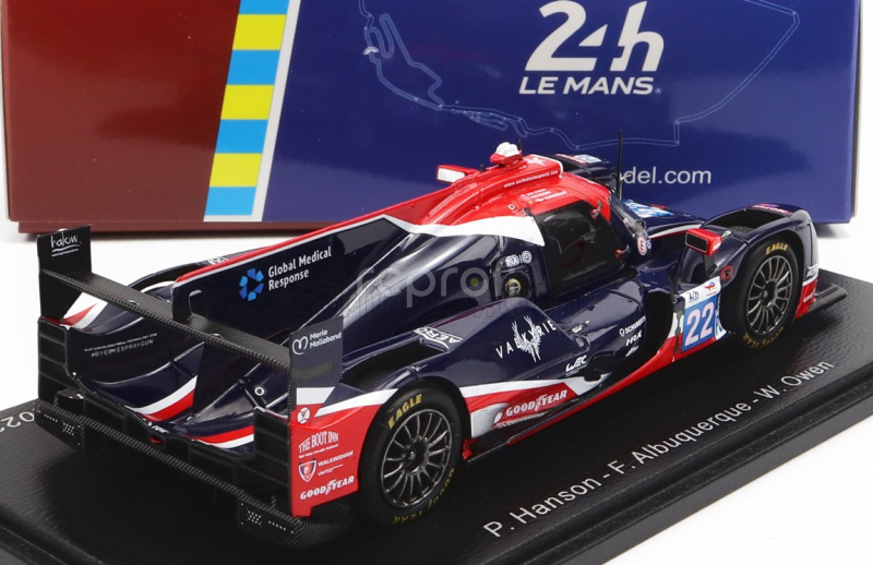 Spark-model Oreca Gibson 07 Gk428 4.2l V8 Team United Autosports Usa N 22 24h Le Mans 2022 P.hanson - F.albuquerque - W.owen 1:43 Black Red