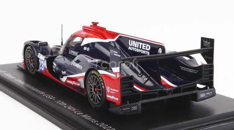 Spark-model Oreca Gibson 07 Gk428 4.2l V8 Team United Autosports Usa N 23 24h Le Mans 2022 A.lynn - O.jarvis - J.pierson 1:43 Black Red