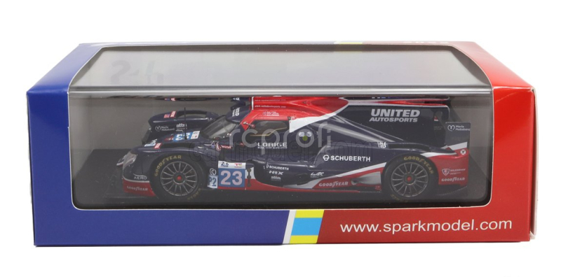 Spark-model Oreca Gibson 07 Gk428 4.2l V8 Team United Autosports Usa N 23 24h Le Mans 2022 A.lynn - O.jarvis - J.pierson 1:43 Black Red