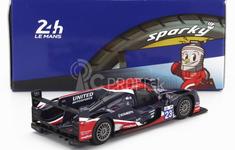 Spark-model Oreca Gibson 07 Gk428 4.2l V8 Team United Autosports Usa N 23 24h Le Mans 2022 A.lynn - O.jarvis - J.pierson 1:64 Black Red