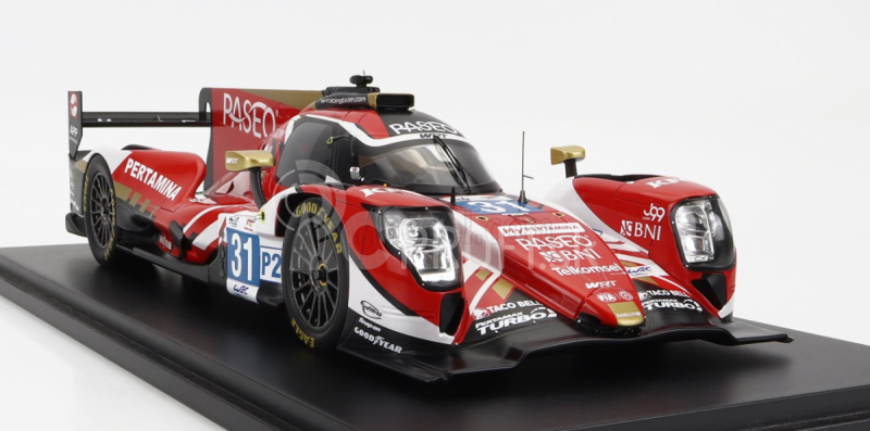 Spark-model Oreca Gibson 07 Gk428 4.2l V8 Team Wrt N 31 24h Le Mans 2022 S.gelael - R.frijns - R.rast - Con Vetrina - S vitrínou - Špeciálna krabica 1:18 červená biela