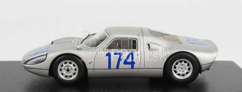 Spark-model Porsche 904 Gts N 174 4th Targa Florio 1965 J.bonnier - G.hill 1:43 Strieborná