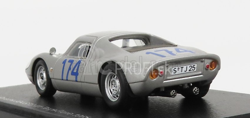 Spark-model Porsche 904 Gts N 174 4th Targa Florio 1965 J.bonnier - G.hill 1:43 Strieborná