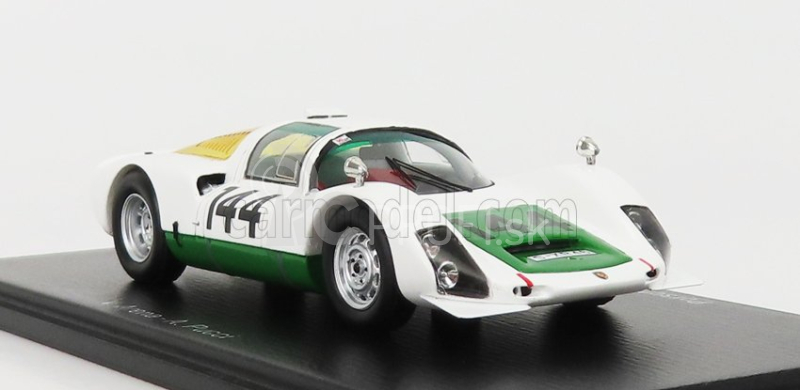 Spark-model Porsche 906 N 144 3rd Targa Florio 1966 V.arena - A.pucci 1:43 Bielozelená