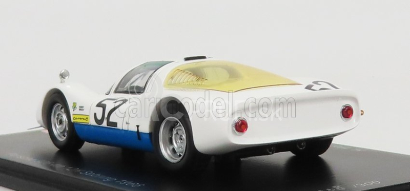 Spark-model Porsche 906 N 52 12h Sebring 1966 H.herrmann - J.buzzetta - G.mitter 1:43 Biela svetlomodrá