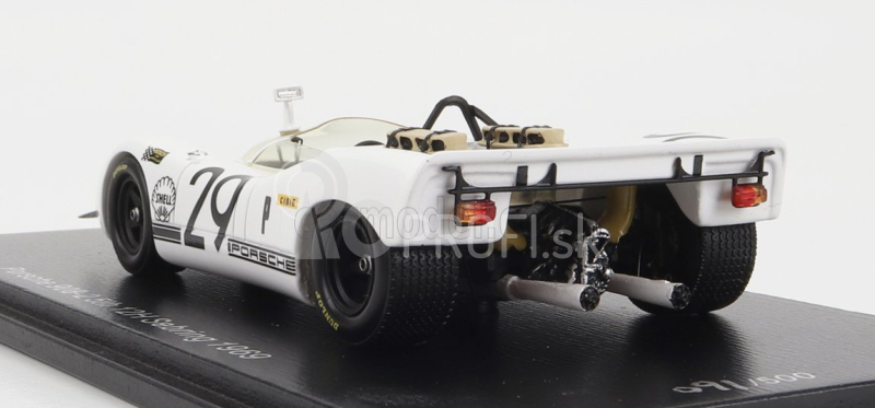 Spark-model Porsche 908/2 N 29 5. 12h Sebring 1969 G.mitter - U.schutz 1:43 Biela červená