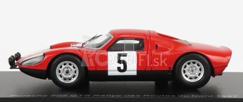 Spark-model Porsche 908 Gts N 5 Routes Du Nord 1967 R.dutoit 1:43 Červená