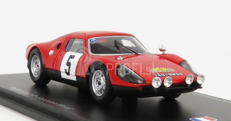 Spark-model Porsche 908 Gts N 5 Routes Du Nord 1967 R.dutoit 1:43 Červená