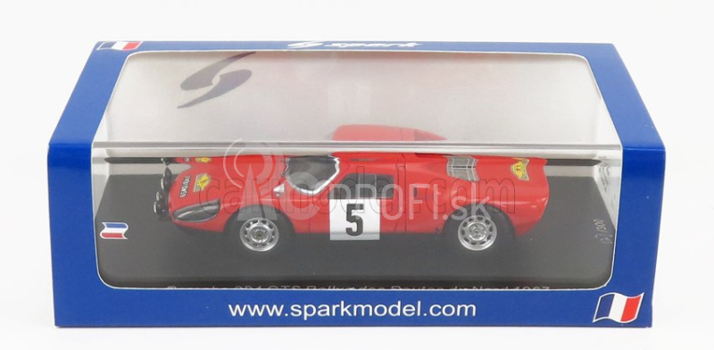 Spark-model Porsche 908 Gts N 5 Routes Du Nord 1967 R.dutoit 1:43 Červená