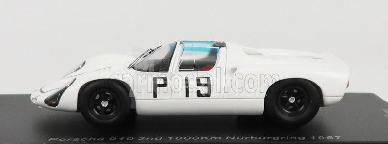 Spark-model Porsche 910 N 19 2nd 1000km Nurburgring 1967 P.hawkins - G.koch 1:43 Biela